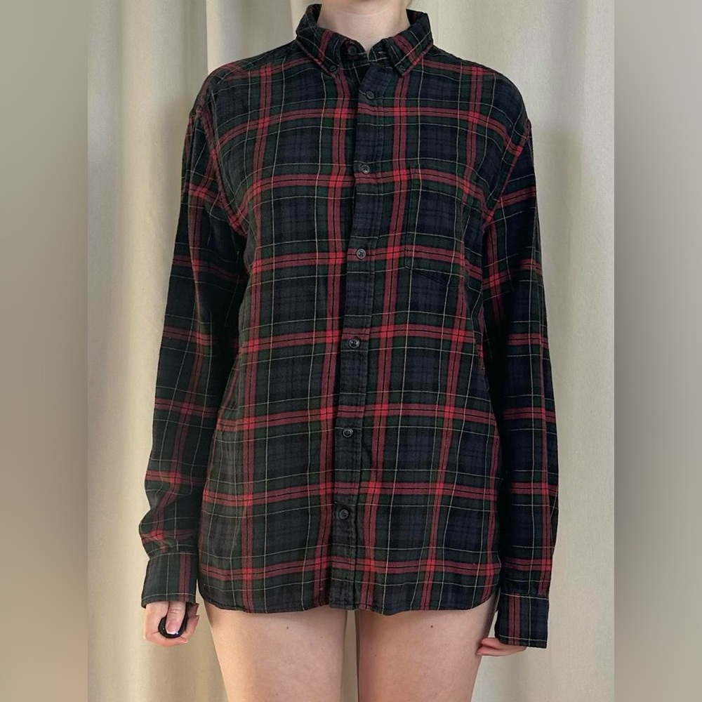 Navy Flannel Shirt - Picture 2 of 7